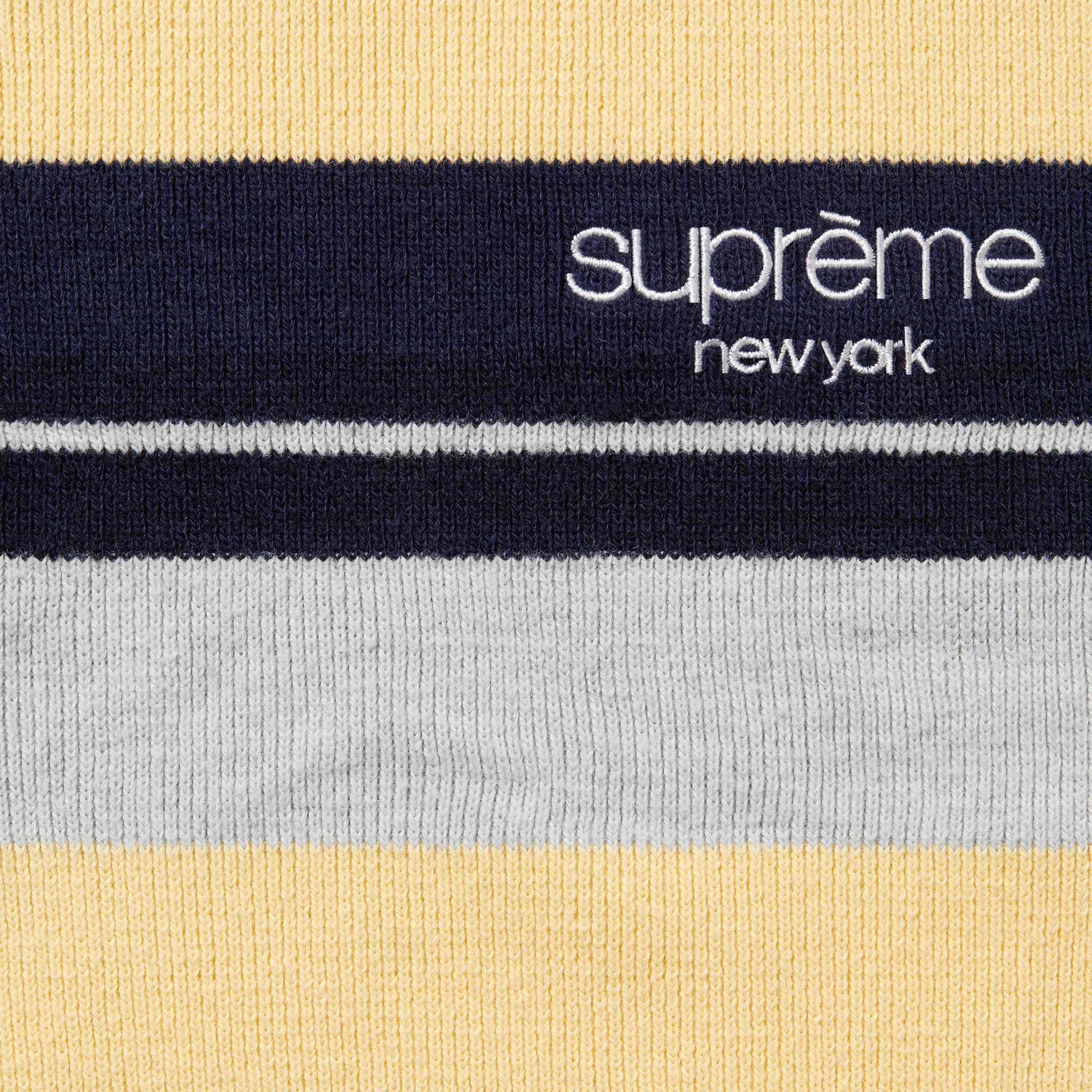 Stripe Zip L/S Polo view 4